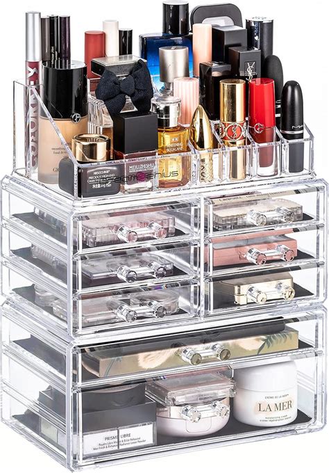 Amazon DreamGenius Makeup Organizer 3 Pieces Acrylic Cosmetic