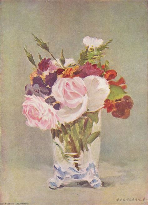 Museum Kunstreproduktionen Stillleben Mit Blumen 1880 Von Edouard