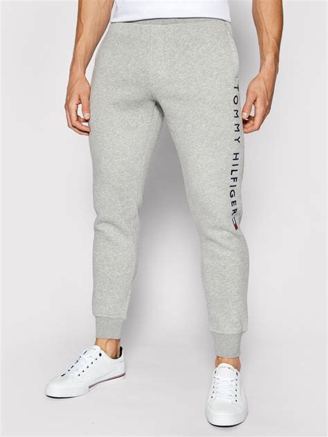 Tommy Hilfiger Jogginghose Stacked Logo Mw0mw18485 Grau Regular Fit