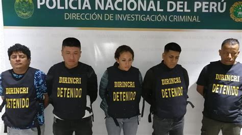 Ate Policía Nacional Desarticuló Banda Que Extorsionaba Empresarios Con Disparos Rpp Noticias