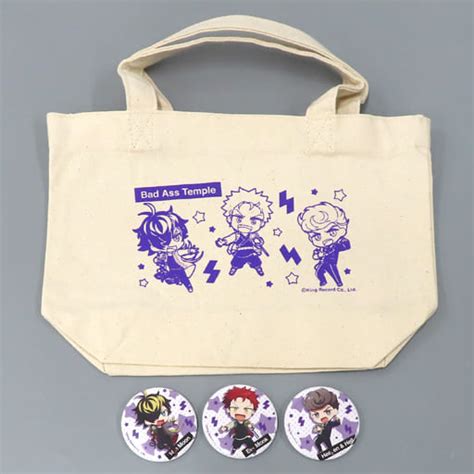 駿河屋 買取Bad Ass Temple 缶バッジ 個 トートバッグセット ヒプノシスマイク Division Rap Battle ローソン LoppiHMVBOOKS