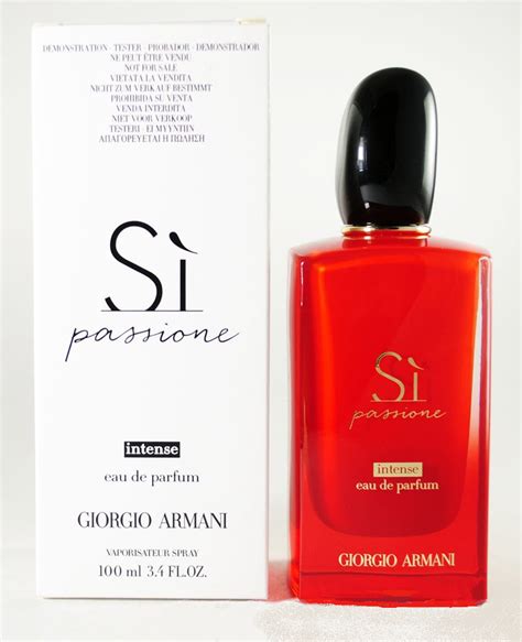 Giorgio Armani Si Passione Intense Tester With Cap Eau De Parfum 100 Ml