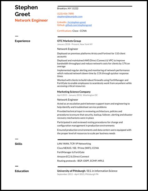 5 Ccna Resume Samples That Worked In 2024 Spoto Official Blog