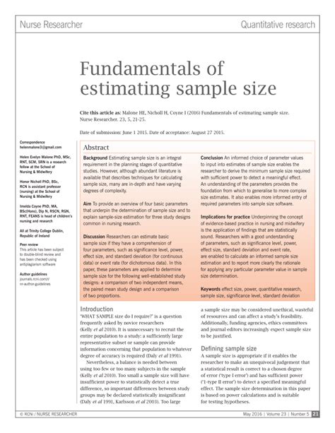 Font Size For Scientific Papers