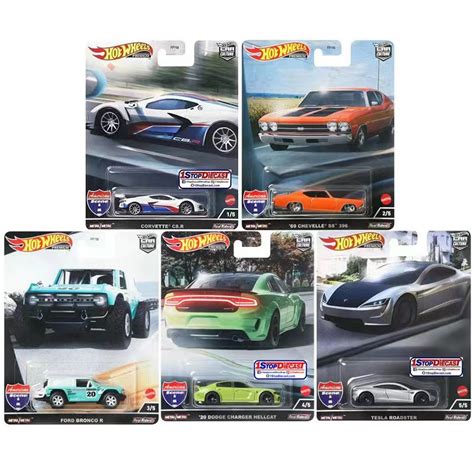 Hot Wheels Car Culture American Style Ford Liema C8 Dodge Tesla Alloy Model Toy FPY86 Shopee