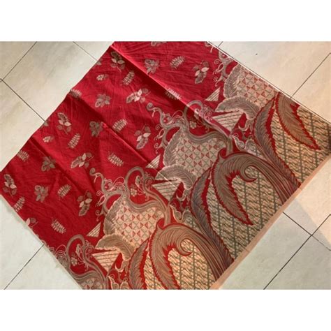 Jual Bahan Kain Batik Solo Motif Daun E Shopee Indonesia