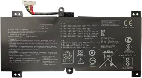 C41N1731 Asus ROG Strix Scar II GL504 Battery ElectroBit SA