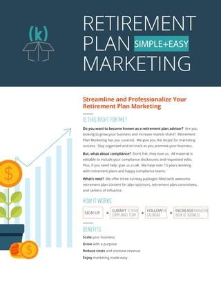 Retirement Plan Marketing Pdf