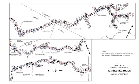 Downloadable Tennessee River Charts Great Lakes And Ohio River Division Projects