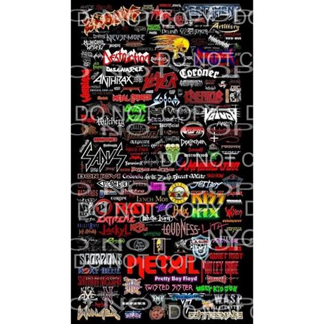 Martodesigns 80s Rock Band Name Collage 2 Sublimation