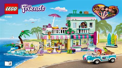 Lego Instructions Lego Friends 41693 Surfer Beachfront Book 2