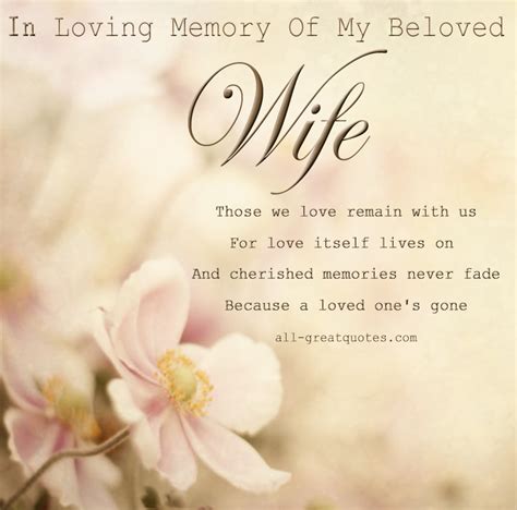 Wife Funeral Quotes Memorial. QuotesGram