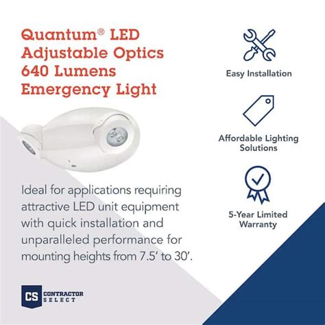 Elm L Lithonia Quantum Led Adjustable Optics Emergency Off