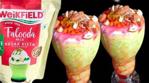 Weikfield Falooda Mix Kesar Pista Falooda Kesar Pista Recipe