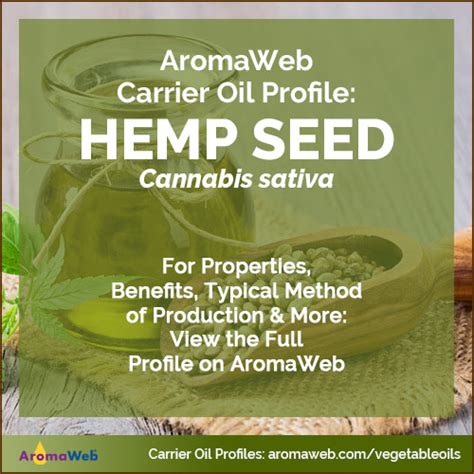 Hemp Seed Carrier Oil Aromaweb