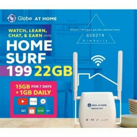 Globe At Home Prepaid WIFI Full Admin With Free 10Gb Shopee Philippines