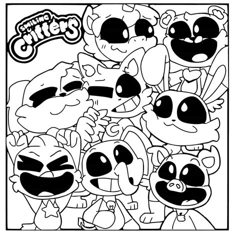 Smiling Critters Para Colorir - Desenhos de Smiling Critters Para Colorir, imprimir e pintar - Coloringlib