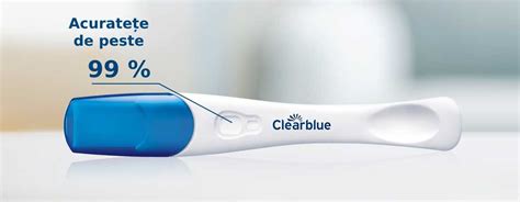 Test De Sarcina Cu Detectare Rapida 1 Bucata Clearblue Bebe Tei