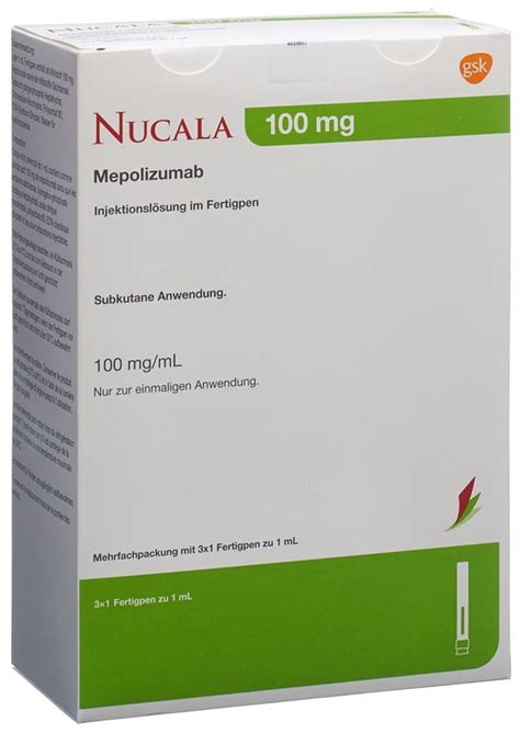 NUCALA Inj Lös 100 mg ml Fertigpen Fertpen 3 Stk Online bestellen