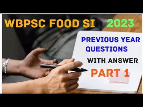 Academians West Bengal Food SI Previous Year Question Paper 2019