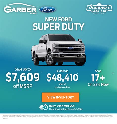 Current Ford Deals And Offers Garber Automall In Jacksonville