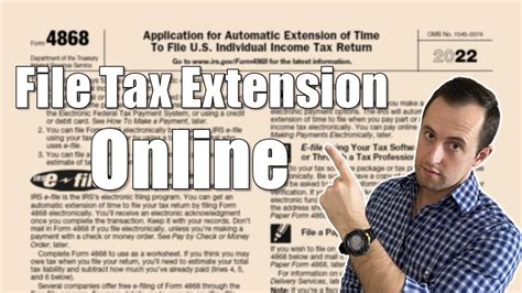 How To File Form 4868 Electronically Tax Deadline Extension YouTube