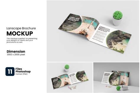 Landscape Brochure Mockup Graphic By Bimockups Creative Fabrica