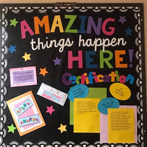 Amazing Things Happen Here Bulletin Board Cut Out Etsy