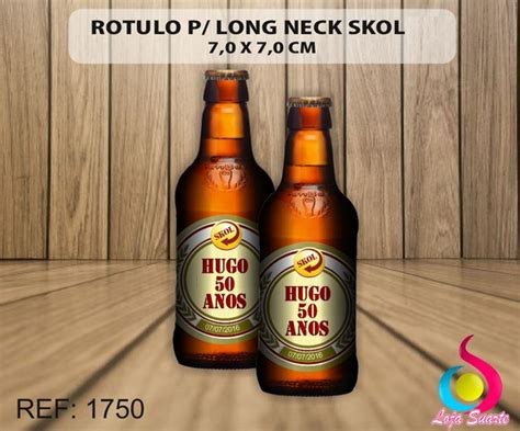 Rótulo para Cerveja Skol 1750 Elo7 Produtos Especiais