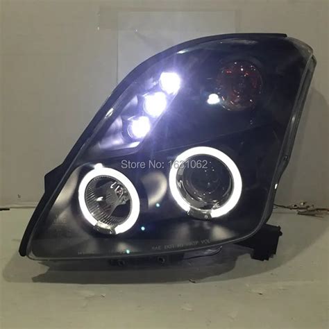 Free Shipping For Suzuki Swift Led Angel Eyes Head Lamp To