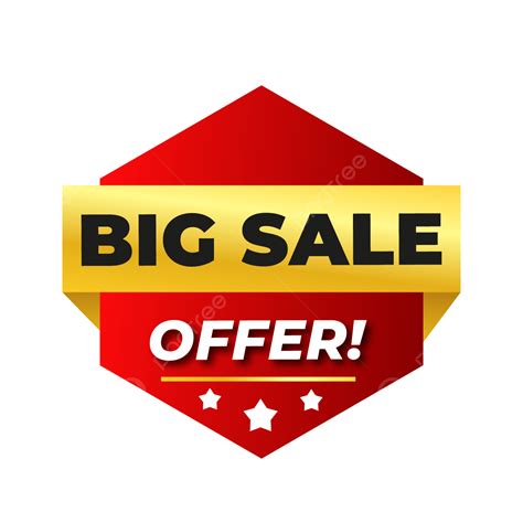 Big Sale Offer Vector Png Images Big Sale Offer Sticker Design Free