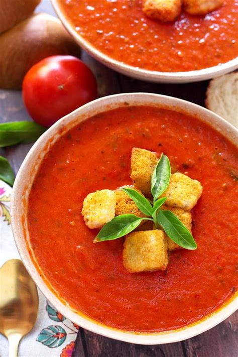 Instant Pot Fresh Tomato Basil Soup Simply Happy Foodie