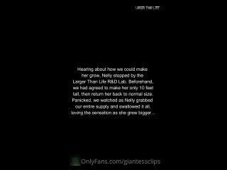 Larger Than Life Nelly Loves To Grow Starring Giantess Nelly Giantess Fetish Porn Video