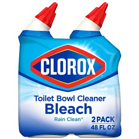 Clorox Toilet Bowl Cleaner With Bleach Rain Clean 24 Oz 2 Ct