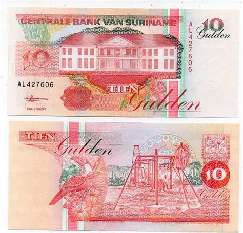 Bl Per Lembar Suriname Gulden Tahun Unc Mulus