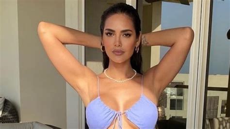 Esha Gupta In Blue Halter Neck Bikini Is Daydreaming On A White Sand