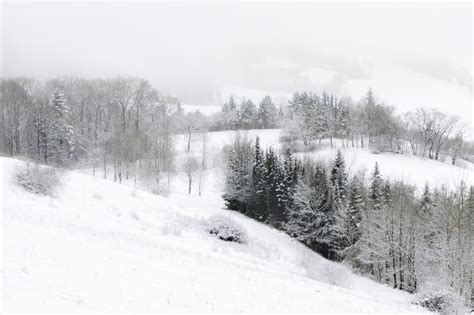 Snowy hills and valleys stock image. Image of nature - 127420371