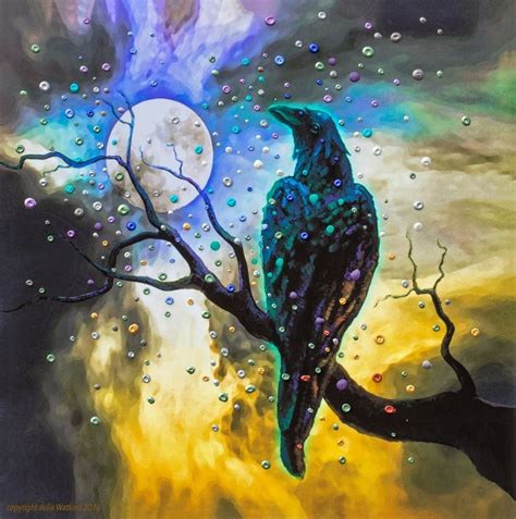 The Energy Art Store By Julia Watkins — Ravens Moon Energy Painting