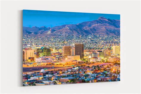 El Paso Skyline Canvas El Paso Canvas El Paso Wall Art - Etsy in 2022 ...