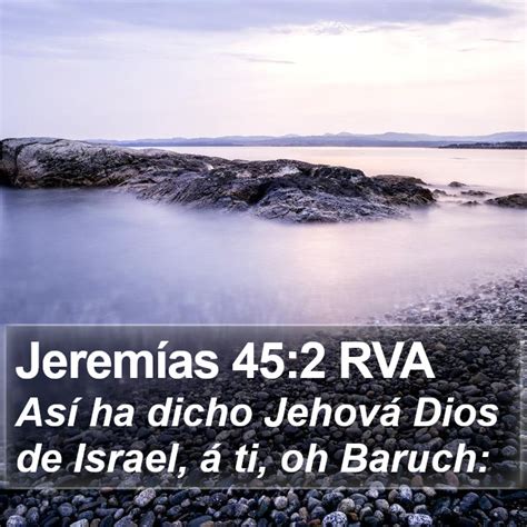 Jerem As Rva As Ha Dicho Jehov Dios De Israel Ti Oh