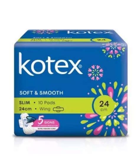 Kotex Soft Smooth Slim Wing Cm Pads Degrocery