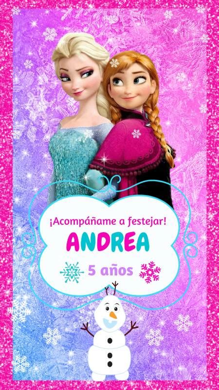 Invitaciones De Frozen Para EDITAR GRATIS Whatsapp