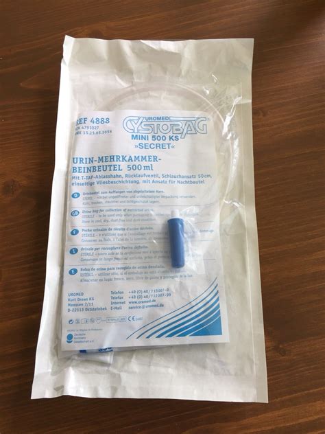 Uromed Cystobag Mini 500 KS PZN 4791027 steril Beinbeutel 1 Stück