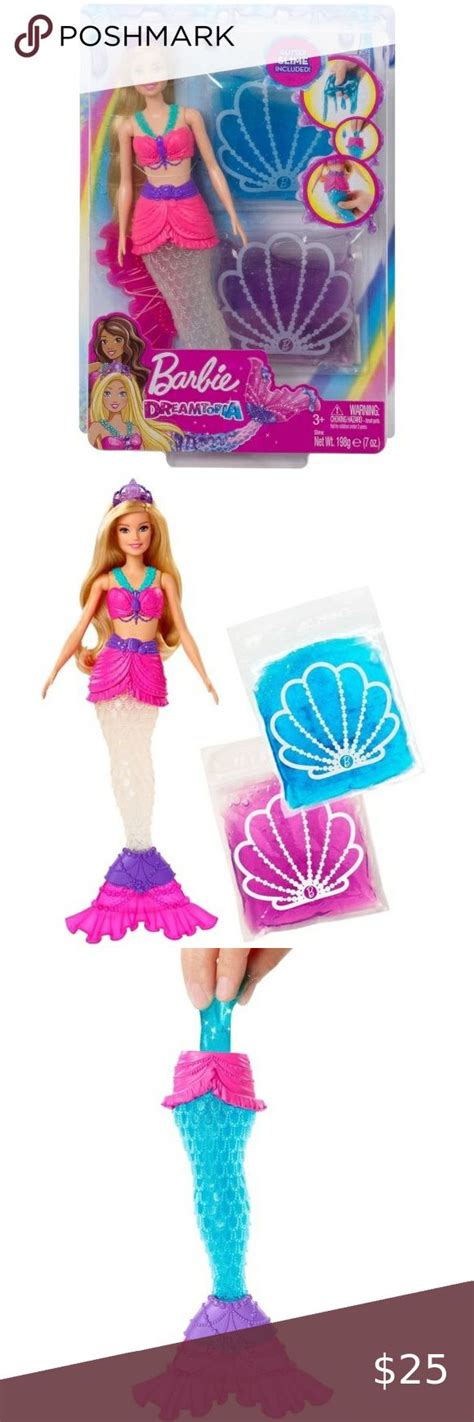 New Complete Set Barbie Dreamtopia Slime Mermaid Barbie Mermaid Doll