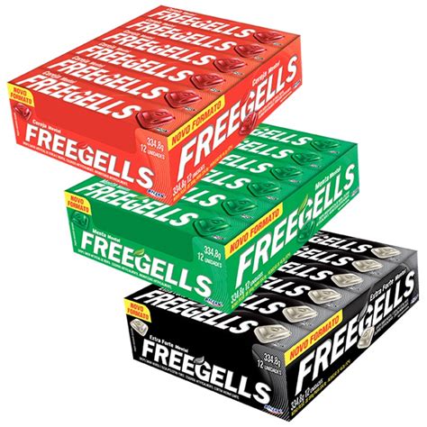 Drops Freegells Sabores Caixa C Unidades Shopee Brasil