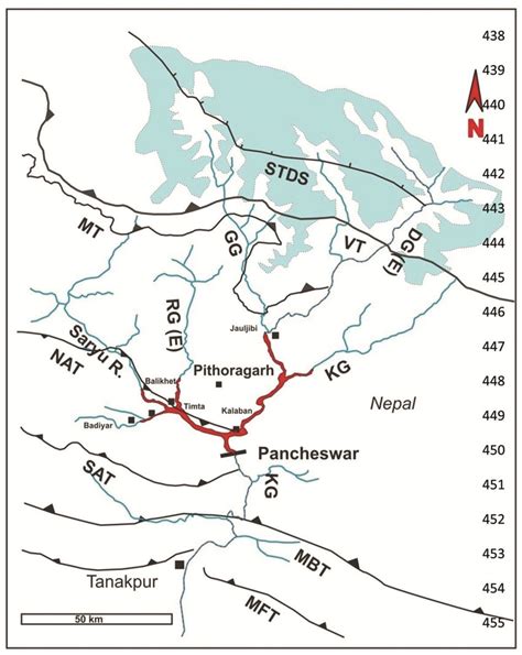 Kali River India Map