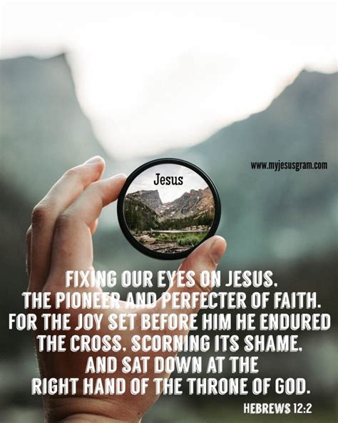 Fix our Eyes on Jesus | MyJesusGram