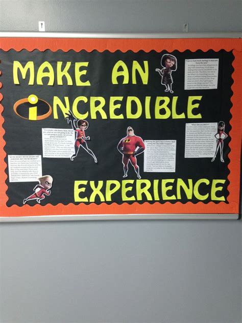 Engagement Bulletin Board Incredibles Themed Make Your College