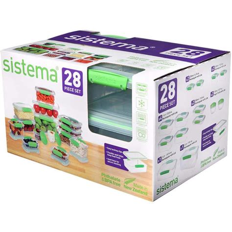 Sistema Storage Containers w/ Lids - 28 pc Set by Sistema at Fleet Farm