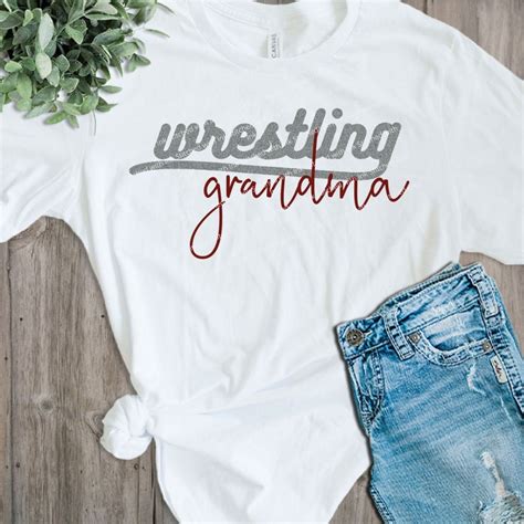 Wrestling Grandma Svg Wrestling Mom Svg Wrestling Svg Etsy